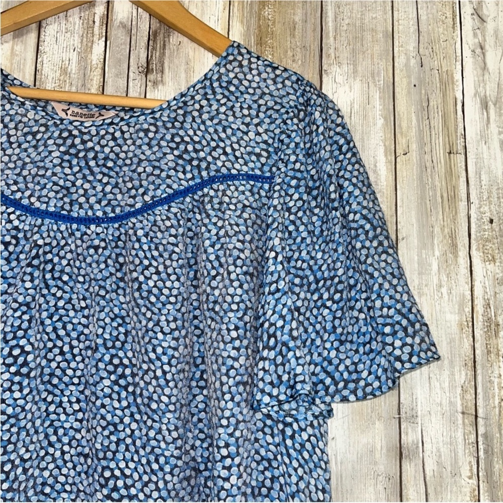 Nanette Lepore Blue Dot Blouse - Picture 2 of 5